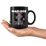 Warlock Cat Black Mug - Funny Class DND D&D Dungeons And Dragons Coffee Cup - Luxurious Inspirations