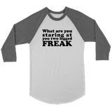 What Are You Looking At You Two Legged Freak Shirt - Funny Tee Long sleeve Leg Amputee Humor Meme T-Shirt - Luxurious Inspirations