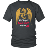 What Doesn't Kill You Gives You XP Funny Gaming DND DM RPG Tabletop T-Shirt - Luxurious Inspirations
