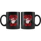 When The DM Smiles It's Already Too Late Mug - Funny D&D D20 RPG Coffee Cup - Luxurious Inspirations