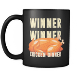 Winner Winner Chicken Dinner Mug - Funny Gambling Poker Casino Coffee Cup - Luxurious Inspirations