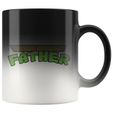 Turtley Awesome Father TMNT Father's Day Dad Papa Black Magic Mug - Luxurious Inspirations