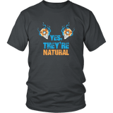 Yes They're Natural T-Shirt - Funny Dice DND D20 D Cup RPG D1 Cleric Tee Shirt - Luxurious Inspirations