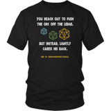 You Reach Out To Push The Orc He Is Unfomfortable DND RPG DM Critical T-Shirt - Luxurious Inspirations