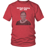 RBG Ruth Bader Ginsburg Rest In Peace RIP 1933- 2020 T-Shirt - Binge Prints
