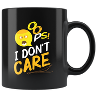 Oops I don't care move on vomit world coffee cup mug - Luxurious Inspirations