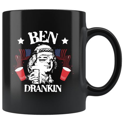 Ben Drankin Benjamin Franklin President July 4th beer mug coffee cup - Luxurious Inspirations