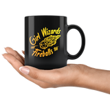 Girl wizards cast fireballs too DND  d20 d2 critical hit miss dice coffee cup mug - Luxurious Inspirations